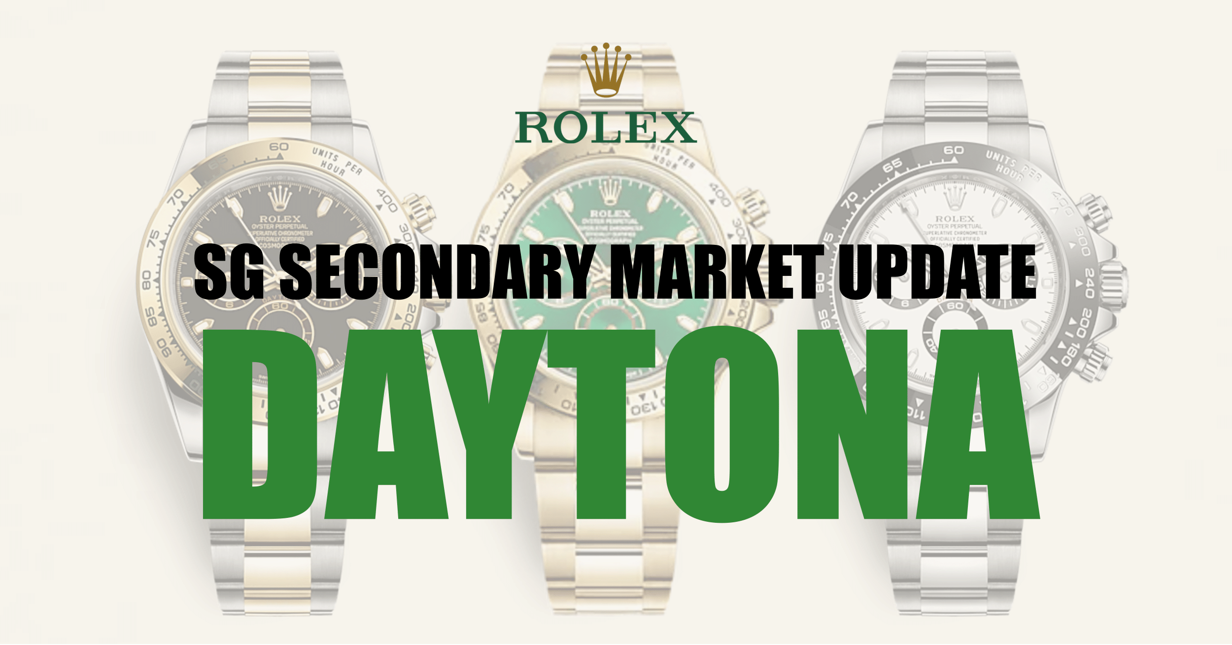 Singapore Rolex Daytona Market Trends: 1H 2023 Update