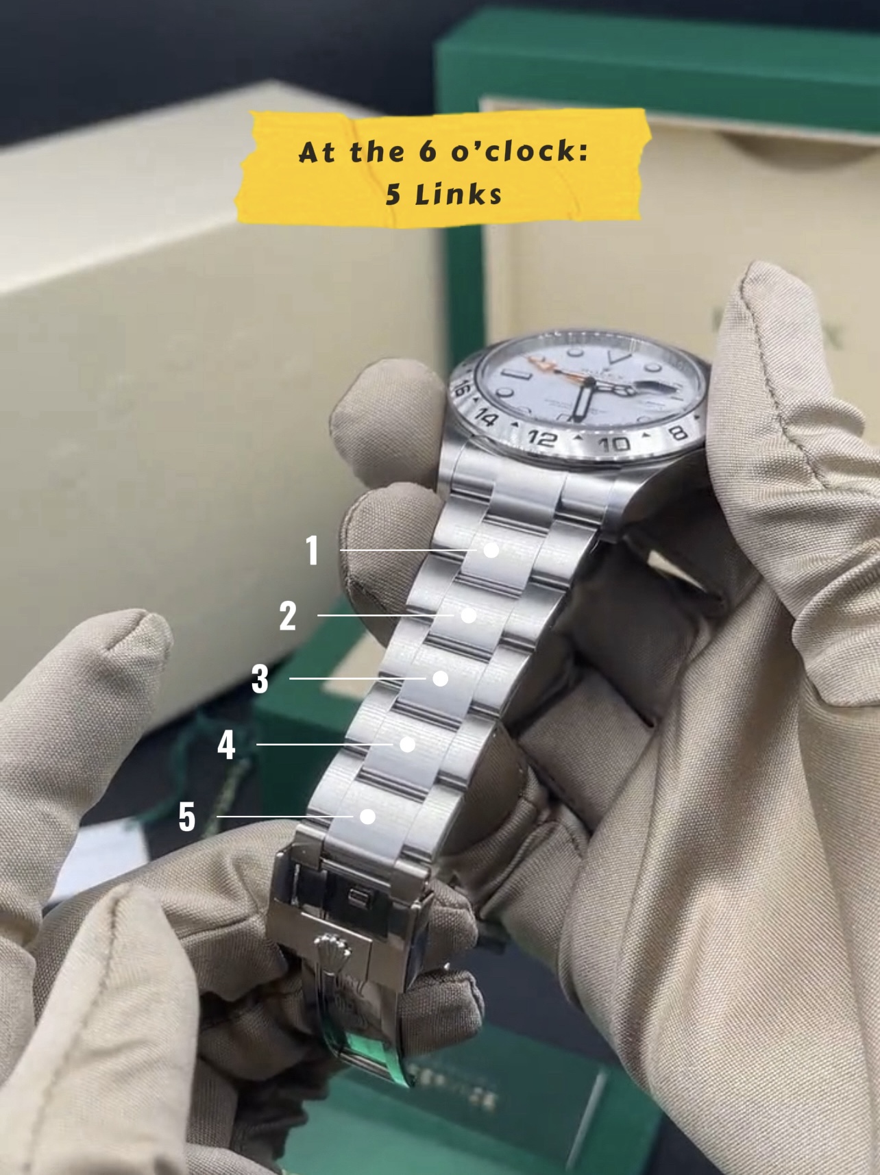 Rolex Explorer 2 Link Count