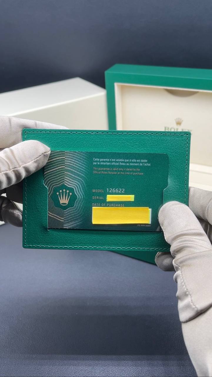 Rolex Yacht Master Warranty Card