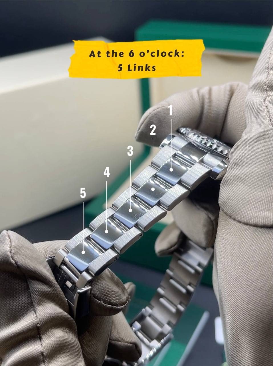 Rolex Yacht Master Link Count